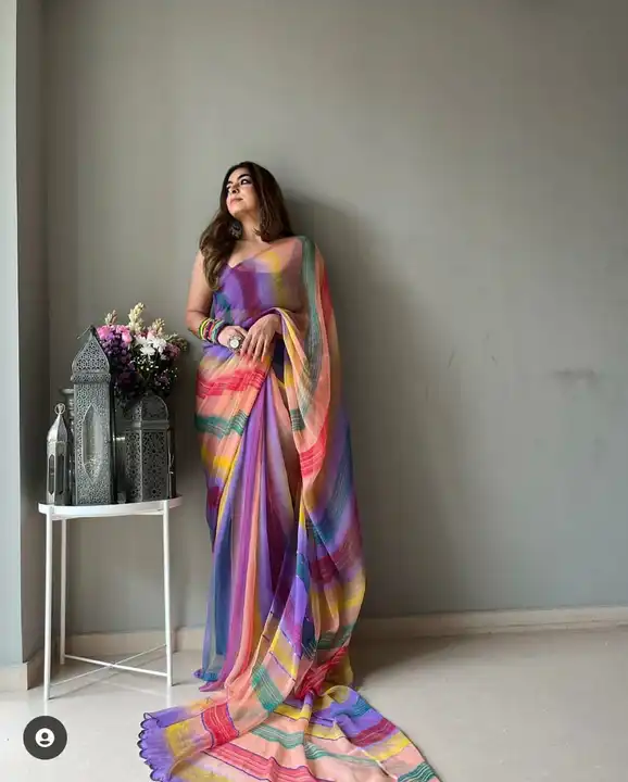  olour full saree uploaded by A2 online business on 2/28/2023