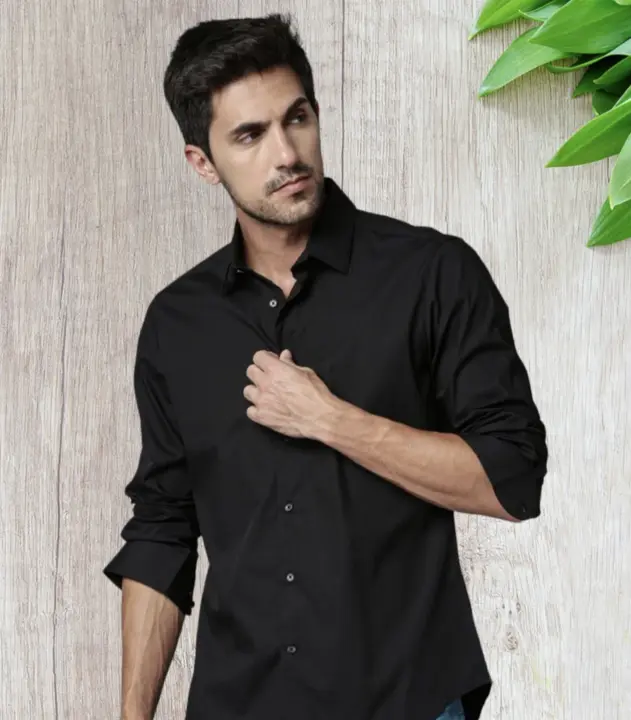 Men Formal Black shirts uploaded by Shiv Chawla Garments on 2/28/2023