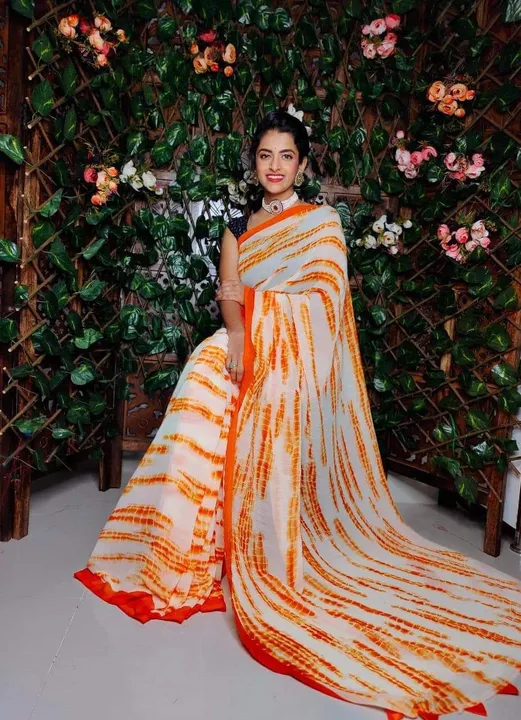 Tie and die saree dff uploaded by pink Rose fashion Store  on 2/28/2023
