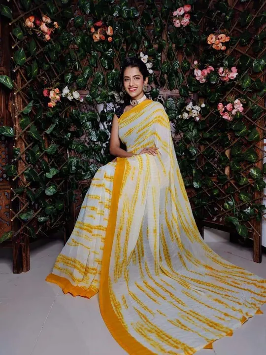 Tie and die saree dff uploaded by pink Rose fashion Store  on 2/28/2023