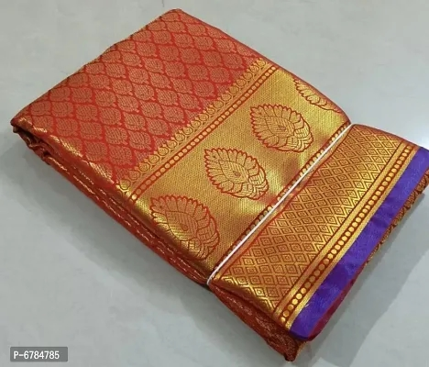 Kanjivaram Brocade Sarees uploaded by Udaan on 2/28/2023