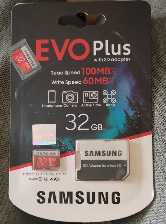 Samsung 32 GB micro SD card with camera adavter with 5 year brand warranty  uploaded by P3 STORS on 2/28/2023
