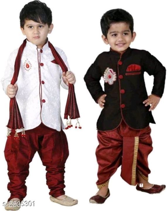 Princess Elegant Kids Boys Sherwanis

Fabric : Art Silk 
Sleeves: Long Sleeves 
Pattern: Solid 
Mult uploaded by business on 2/23/2021