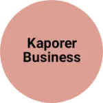 Business logo of Kaporer business