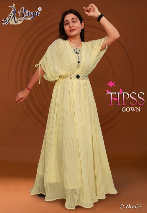 Tipss gown  uploaded by Arya dress maker on 3/1/2023