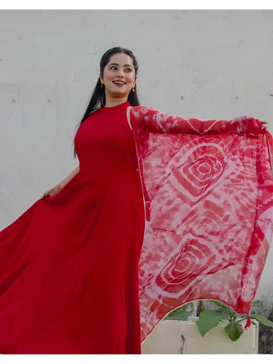RED PADMAWATI DRESS KURTI DUPATTA uploaded by Gulabinagri cloth creations on 3/1/2023