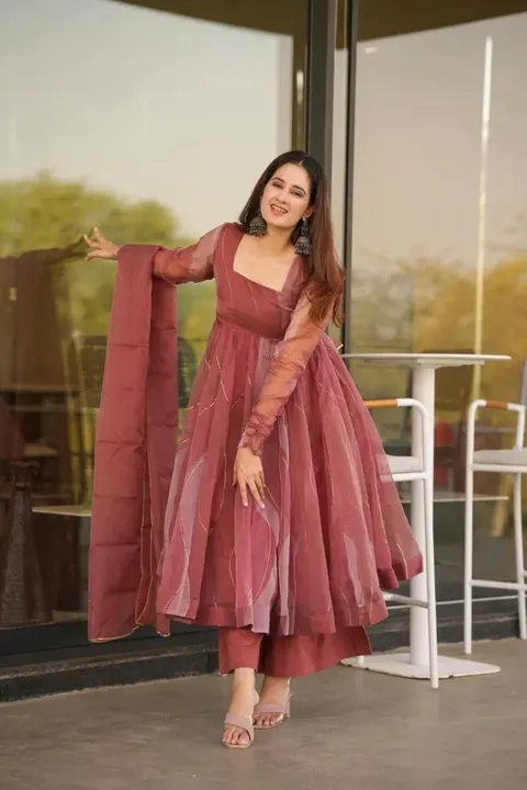 👉👗💥*Launching New Designer Party Wear Look Gown,Bottom and Dupatta*💥👗👌

🧵 *Fabric Detail* 🧵
 uploaded by Style's fashion on 3/1/2023