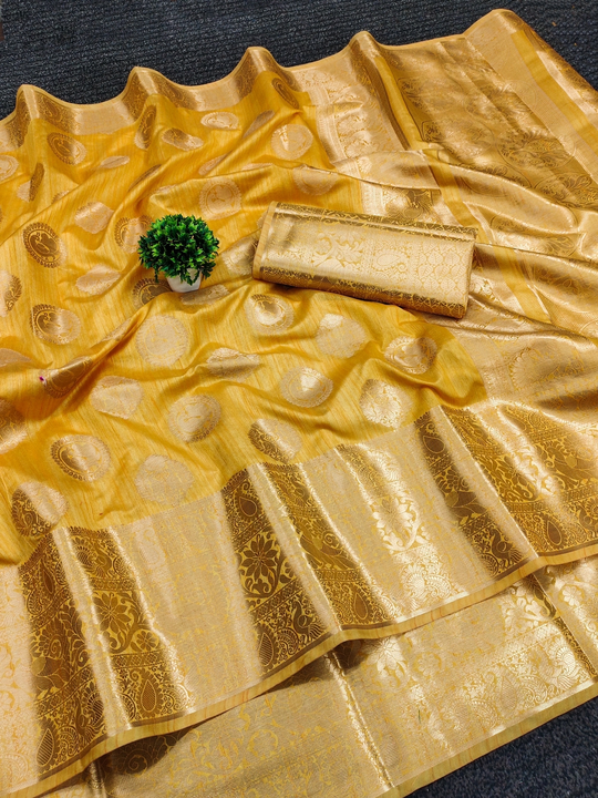 Soft Magic silk saree with Rich Golden  uploaded by Suyukti fab on 3/1/2023