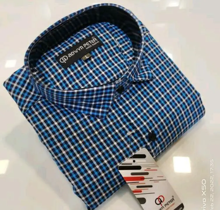 Checks shirt uploaded by Swastik creation on 3/1/2023