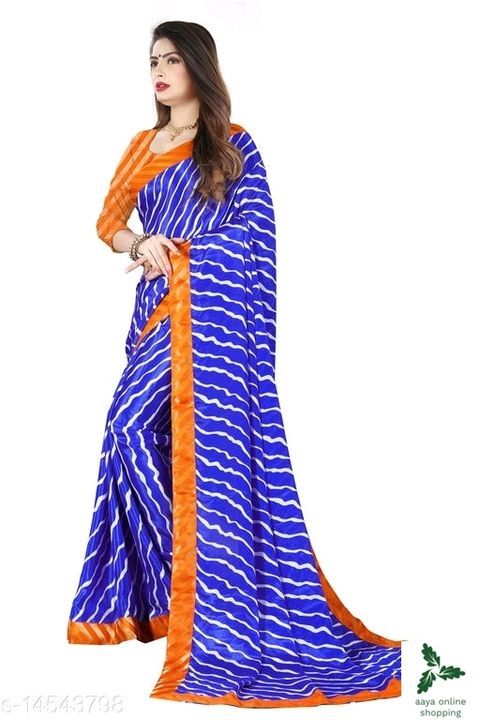 Post image Chitrarekha Graceful Sarees
Price:450
Saree Fabric: Silk Blend
Blouse: Running Blouse
Blouse Fabric: Silk Blend
Pattern: Striped
Blouse Pattern: Printed
Multipack: Single
Sizes: 
Free Size (Saree Length Size: 5.5 m, Blouse Length Size: 0.8 m) 

Dispatch: 2-3 Days