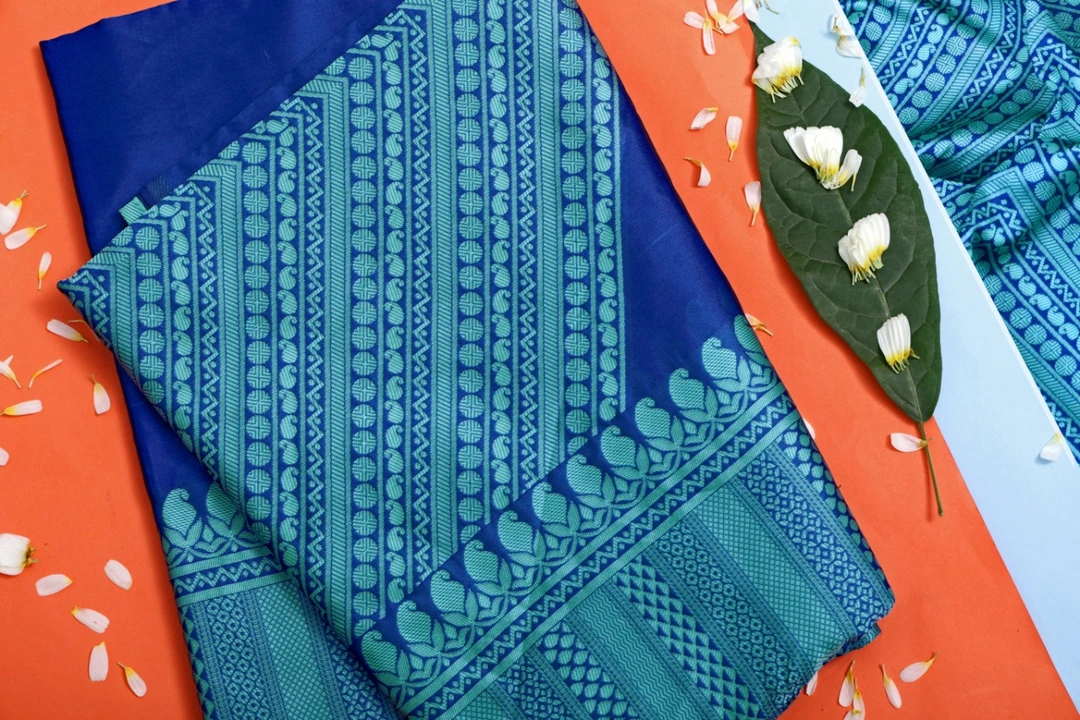 Party Wear Banarasi soft silk saree  uploaded by DHANANJAY CREATIONS on 3/1/2023
