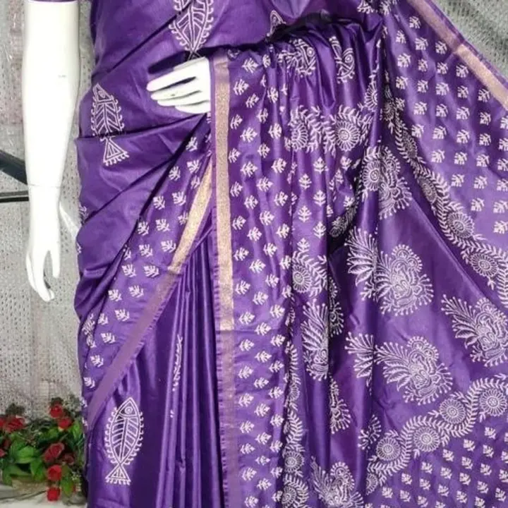 Katan silk saree uploaded by Queen Silk on 3/1/2023