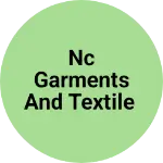 Business logo of NC garments and textile