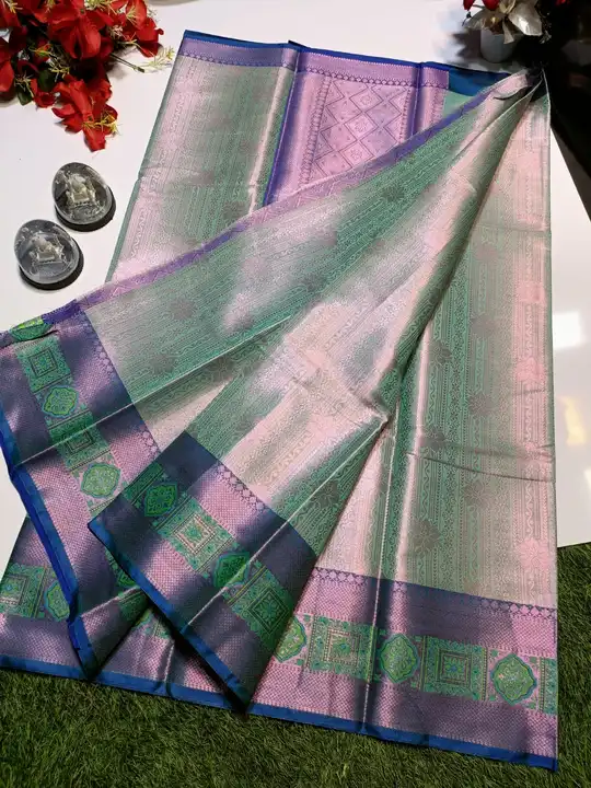 Tissue saree uploaded by Sid Textile on 3/1/2023