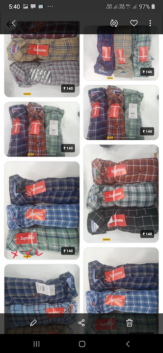 Post image I want to buy 20 pieces of Twill cotton Check shirt. Please send price and products.