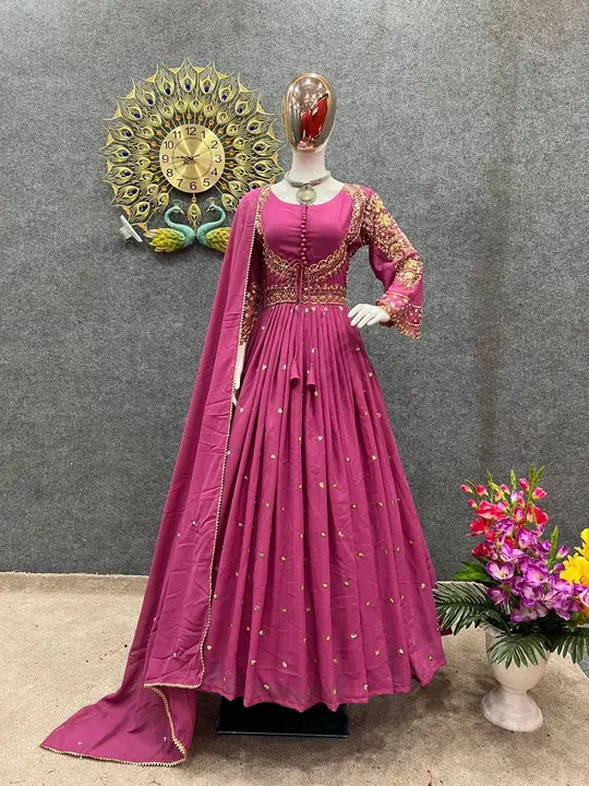 Beautiful Designer Party Gowns duppata  uploaded by Arati's Woman's 'Ethics Wear on 3/1/2023