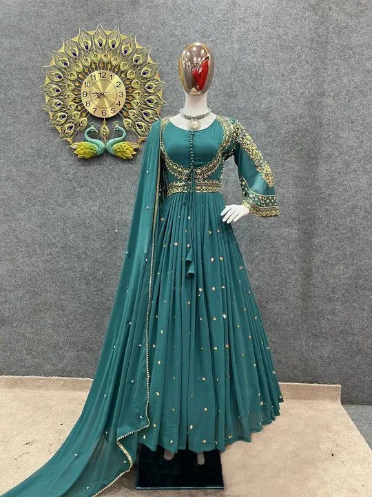 Beautiful Designer Party Gowns duppata  uploaded by BULK UNSET PCS DEALERS SUPPLIER  on 3/1/2023