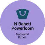 Business logo of N BAHETI POWERLOOM
