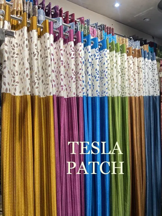 Tesla patch curtains  uploaded by Sahayak Traders on 3/1/2023