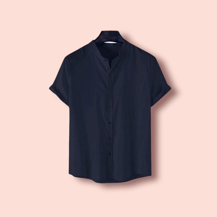 Mandarin solid casual shirt  uploaded by business on 3/1/2023