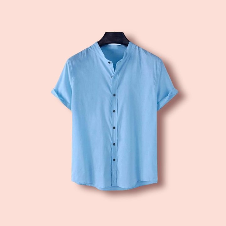 Mandarin solid casual shirt  uploaded by Shri Radhe Shyam Enterprises  on 3/1/2023