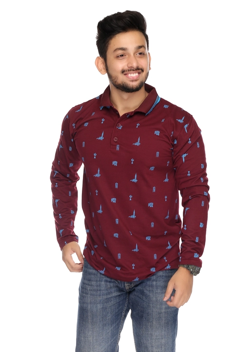 Full sleeves Tshirt collar uploaded by Shree Jagdamba Fashion on 3/1/2023