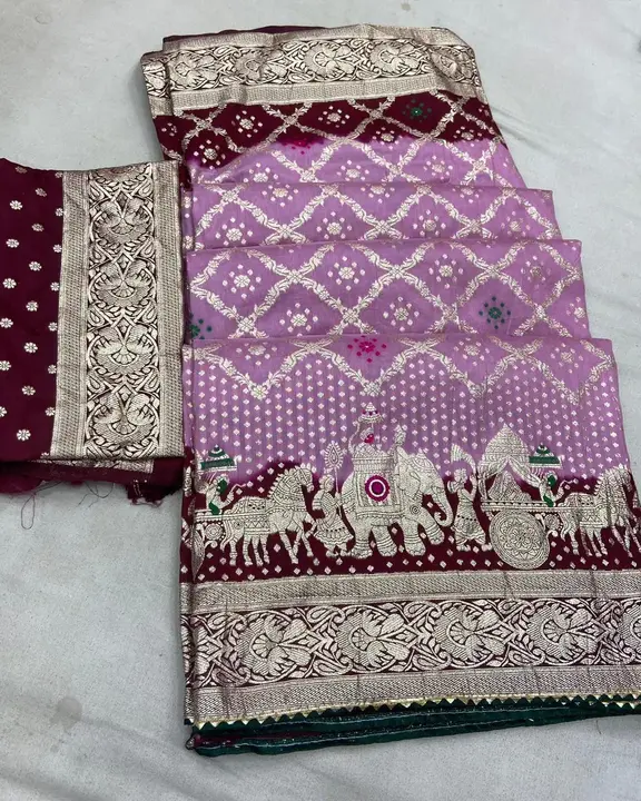 Saree uploaded by Jaipuri wholesale gotta patti kurtis nd sarees on 3/1/2023
