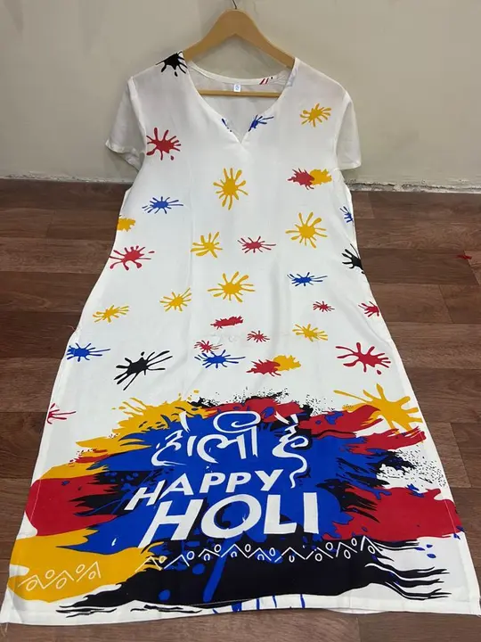 Holi Kurti uploaded by ALEEXA OUTLET on 3/1/2023