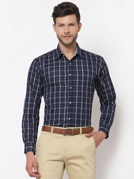 Formal Navy Check Shirt uploaded by 3Z Fashions on 3/1/2023