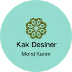 Business logo of Kak Desiner