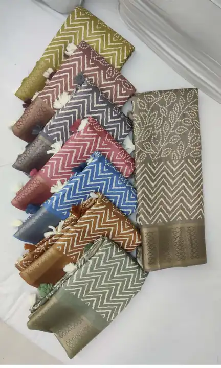 Corten silk printed uploaded by New sarees collection on 3/1/2023