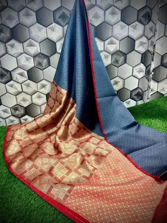 🌹Banarasi kora muslin tanchoi soft silk saree 🌹 uploaded by Naaz fabrics  on 3/2/2023