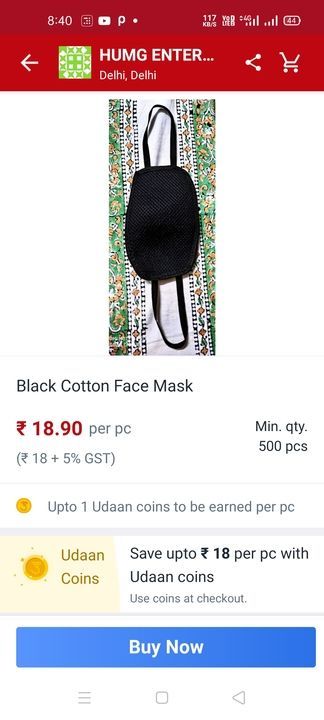 Black mask shipping packing extra uploaded by Wholesale Bazaar  on 2/24/2021