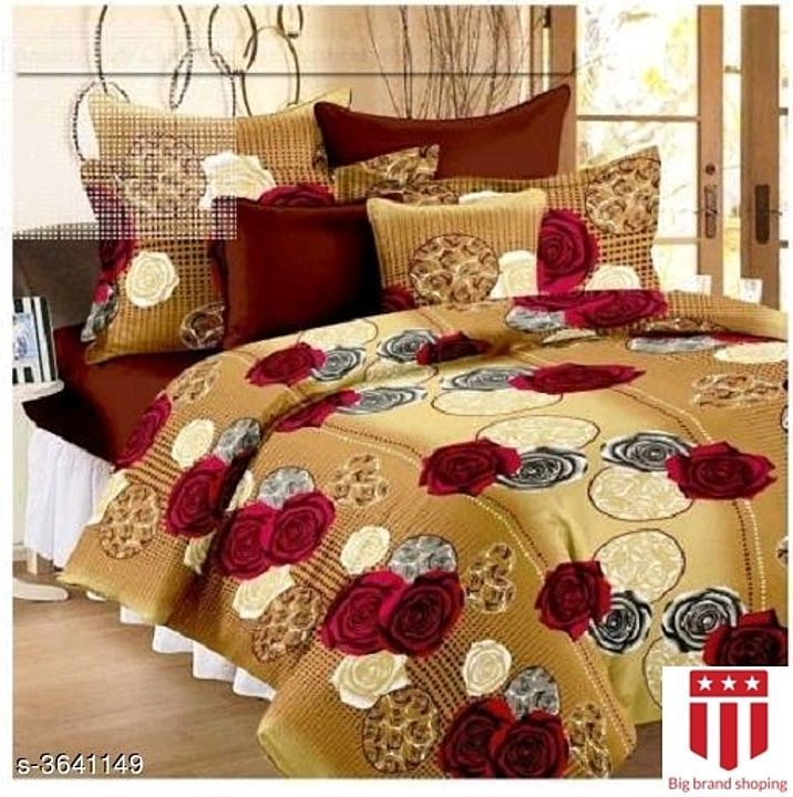 Attractive poly cotton bedsheet uploaded by business on 7/8/2020