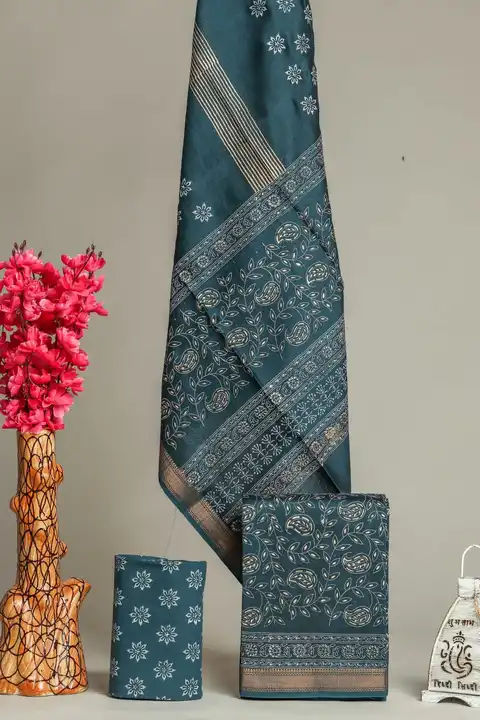 *💫🤩New New New*

🥳👑 *Traditional Collection*💫

Exclusive New Hand Block Printed 
*Maheshwari Si uploaded by Roza Fabrics on 3/2/2023