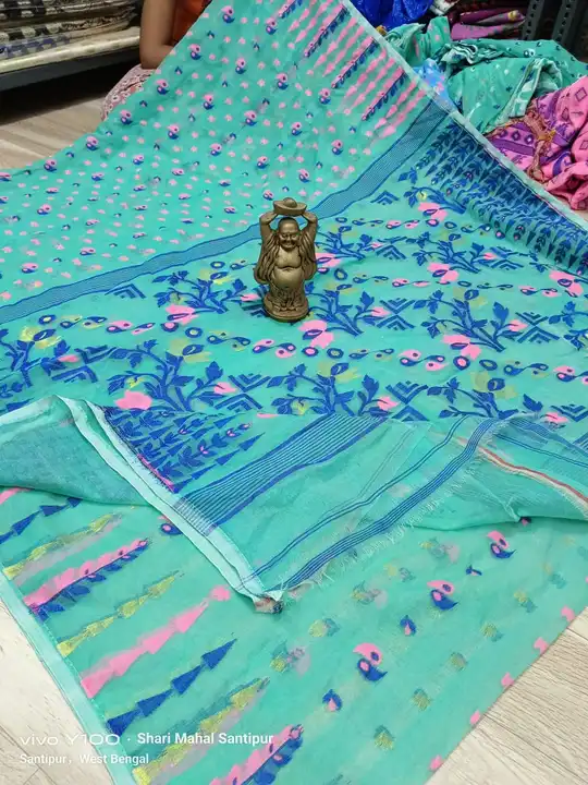 Cotton Gap Jamdani Saree uploaded by MonS Collection's  on 3/2/2023