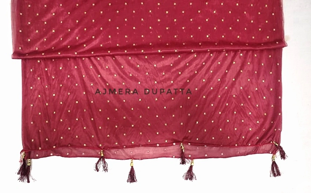Due Drop Dupatta With Latkan  combo of 10 pcs uploaded by Ajmera (A authentic dupatta store) on 3/2/2023