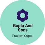 Business logo of Gupta and sons