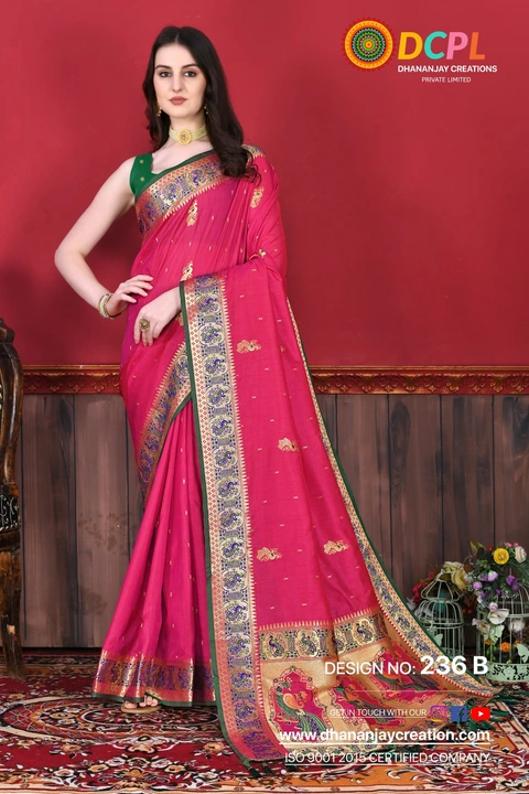 Beautiful cotton silk saree  uploaded by Dhananjay Creations Pvt Ltd. on 3/2/2023