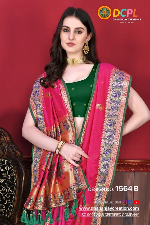 Beautiful cotton silk saree  uploaded by Dhananjay Creations Pvt Ltd. on 3/2/2023