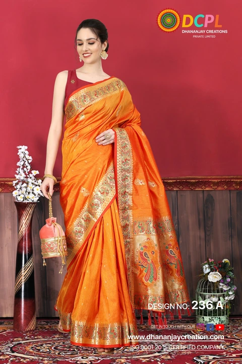 Beutiful cotton silk saree  uploaded by Dhananjay Creations Pvt Ltd. on 3/2/2023