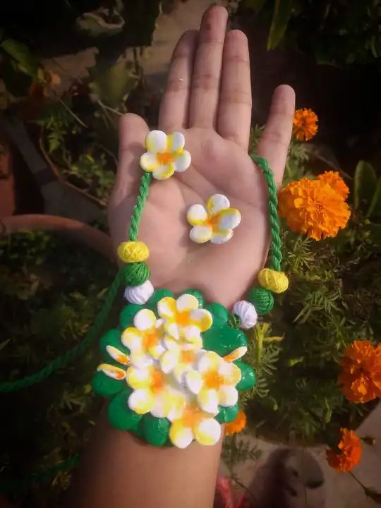 Artificial Neckpiece With Earrings 😍🥰 uploaded by S3 & G Shopping Center on 3/2/2023