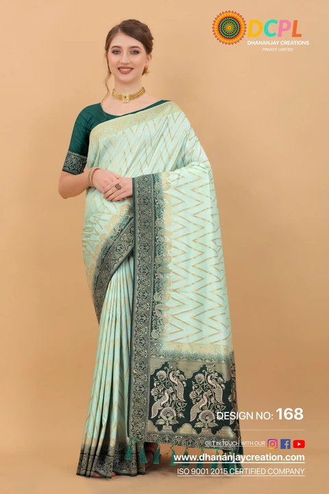 Beautiful cotton zari weaving saree  uploaded by Dhananjay Creations Pvt Ltd. on 3/2/2023