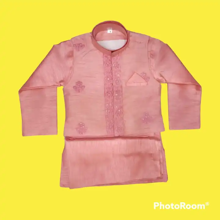 Kids jacket suit kurta pyjama set 1/10 size uploaded by Shree gurudev collection on 6/5/2024