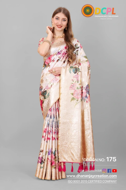 Beautiful cotton saree uploaded by Dhananjay Creations Pvt Ltd. on 3/2/2023