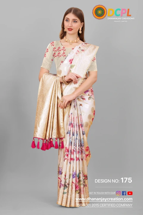 Beautiful cotton saree uploaded by Dhananjay Creations Pvt Ltd. on 3/2/2023