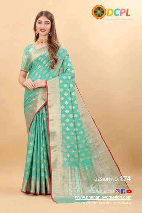 Beautiful cotton zari ji weaving saree  uploaded by Dhananjay Creations Pvt Ltd. on 3/2/2023