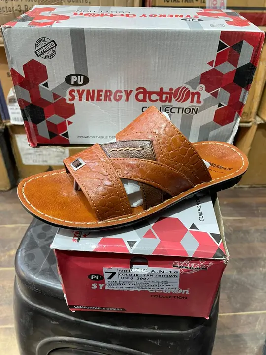 Action pu chappal uploaded by Shoes collection on 3/2/2023
