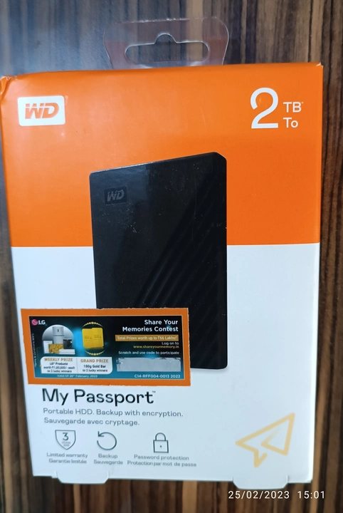 WD My Passport 2TB uploaded by Shree Guruganesh Computers on 5/29/2024