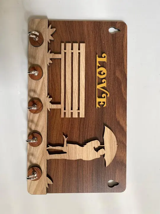 Wooden Key Stand Couple Design  uploaded by Jay Khodal Enterprise on 3/2/2023